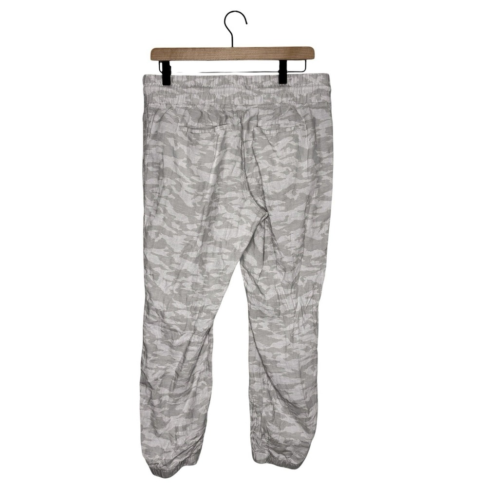 Athleta Women's Cabo Tide Linen Jogger Pants Size 8P 100% Linen Camo Print - Picture 6 of 6